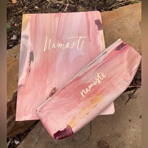NWOT FRINGE STUDIO Namaste Notebook and Pouch